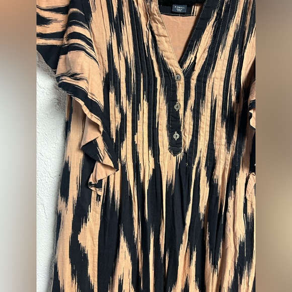 Anthropologie Maeve maxi, cool print with pockets - Picture 2 of 6